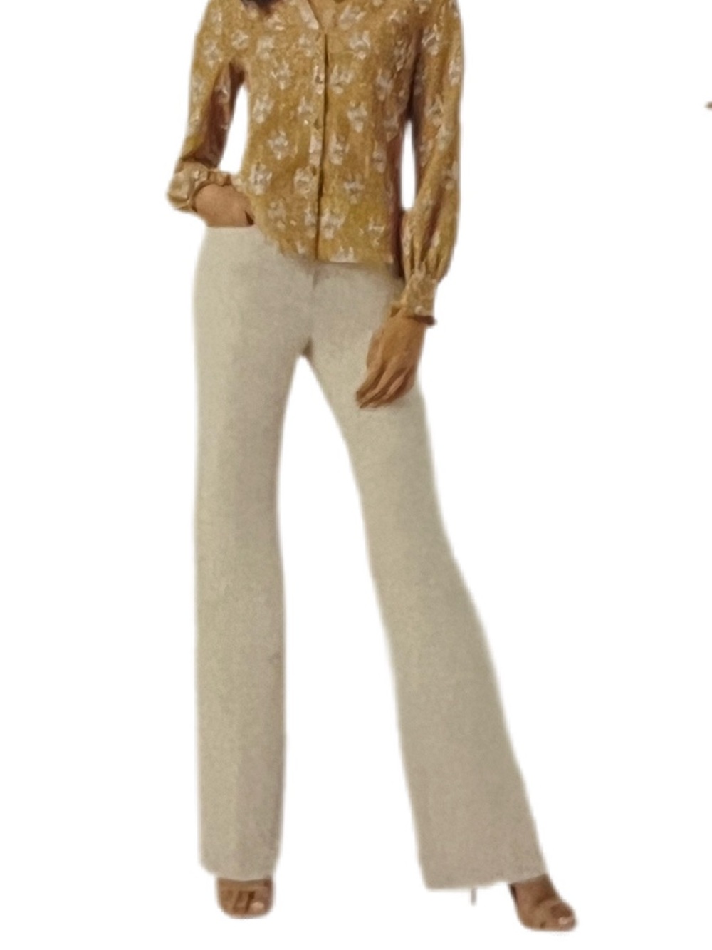Etcetera Beige Trousers in Sustainable and Organic Fabric - NWT